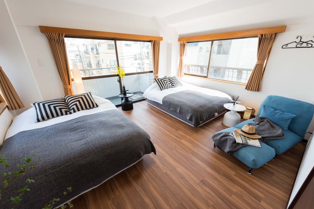 Design hotel near Ueno/Asakusa with 2 bedrooms