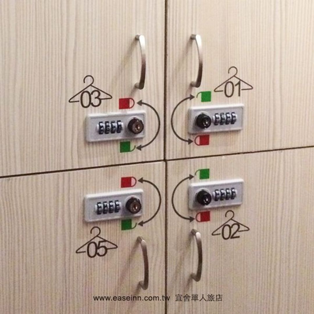 宜舍单人旅店｜近台中火车站、明亮、公用厨房