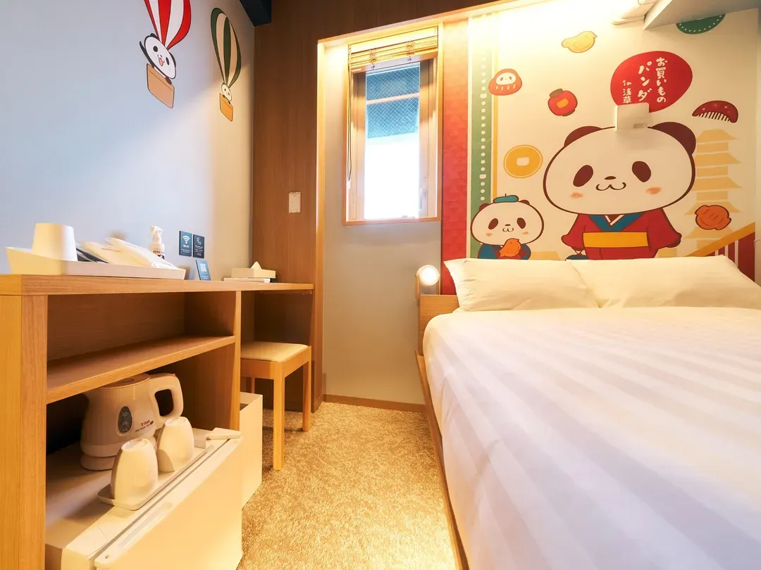 【お買いものパンダルーム/ダブル】ダブルルームは隅田川デザイン