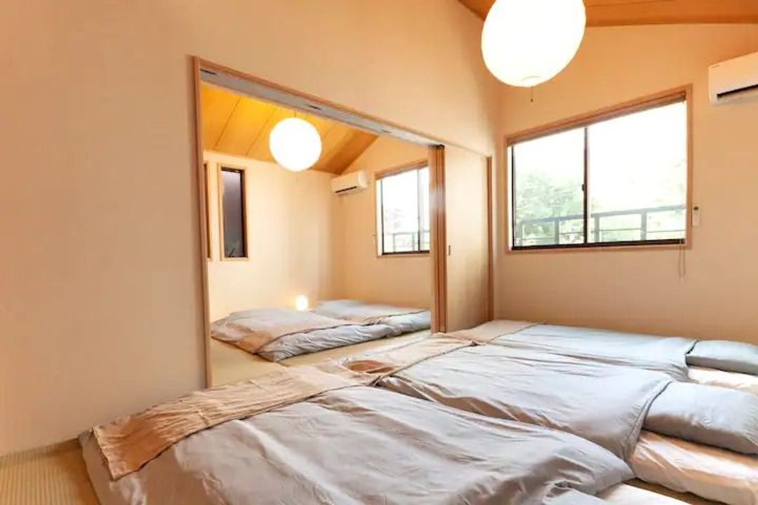 5min walk to Asakusa/ 2BR, 1LR/2 toilets, 1 bathroom/90㎡/Max 6pax/Japanese-style villa