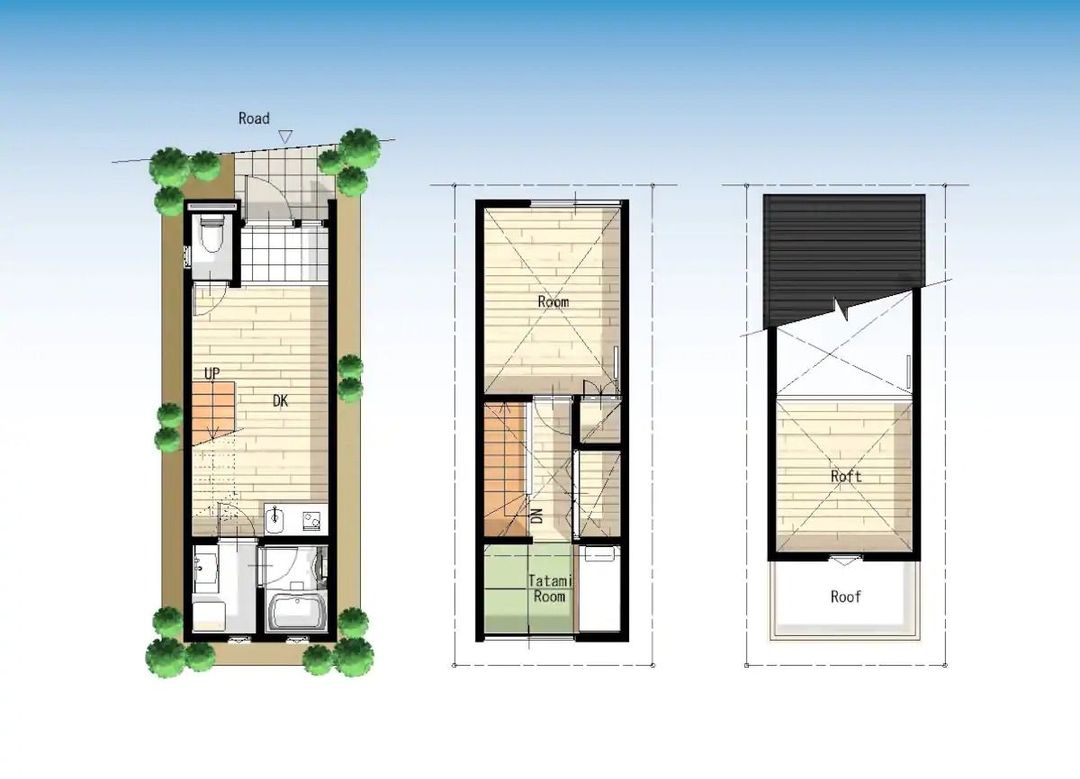 10min walk to Asakusa/2 Bedrooms+Living Room (Loft)/2Toilets+1Bathroom/42㎡, Max 5pax/Entire house
