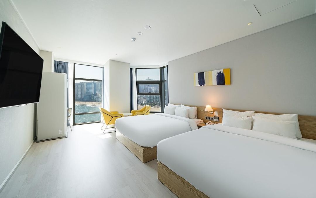 釜山-海洋波因特酒店|近廣安里海灘 海景視野