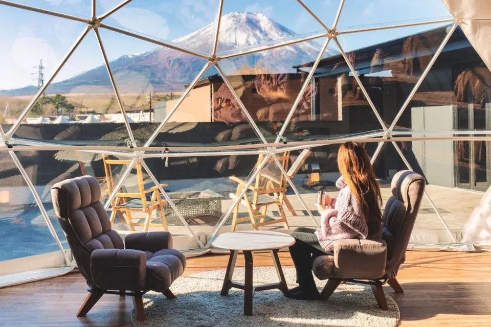 富士山旅遊攻略【豪華露營】VISION GLAMPING 度假和SPA 山中湖｜山中湖步行10分-2