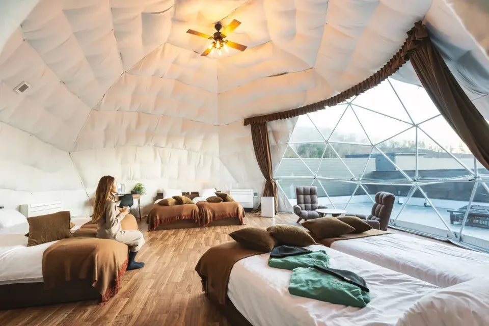 富士山旅遊攻略【豪華露營】VISION GLAMPING 度假和SPA 山中湖｜山中湖步行10分-3