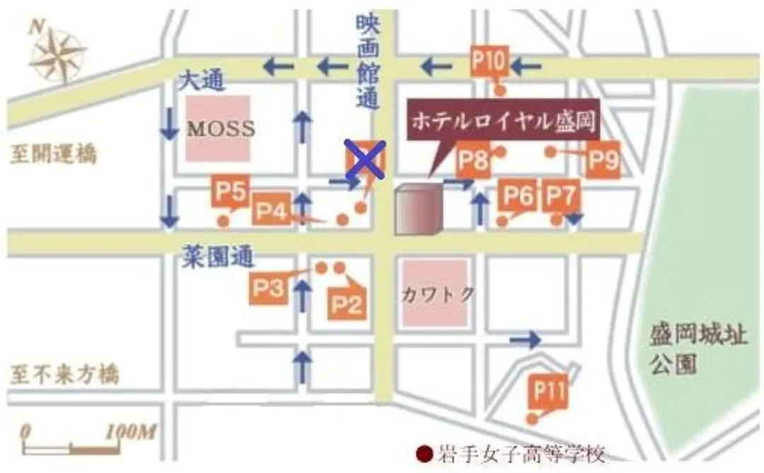 盛冈皇家饭店｜JR盛冈步行12分/近盛冈城
