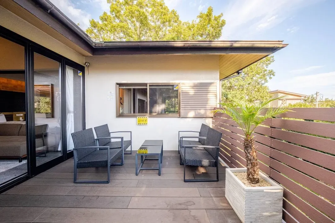 You can also enjoy a BBQ on the relaxing terrace of this private villa!