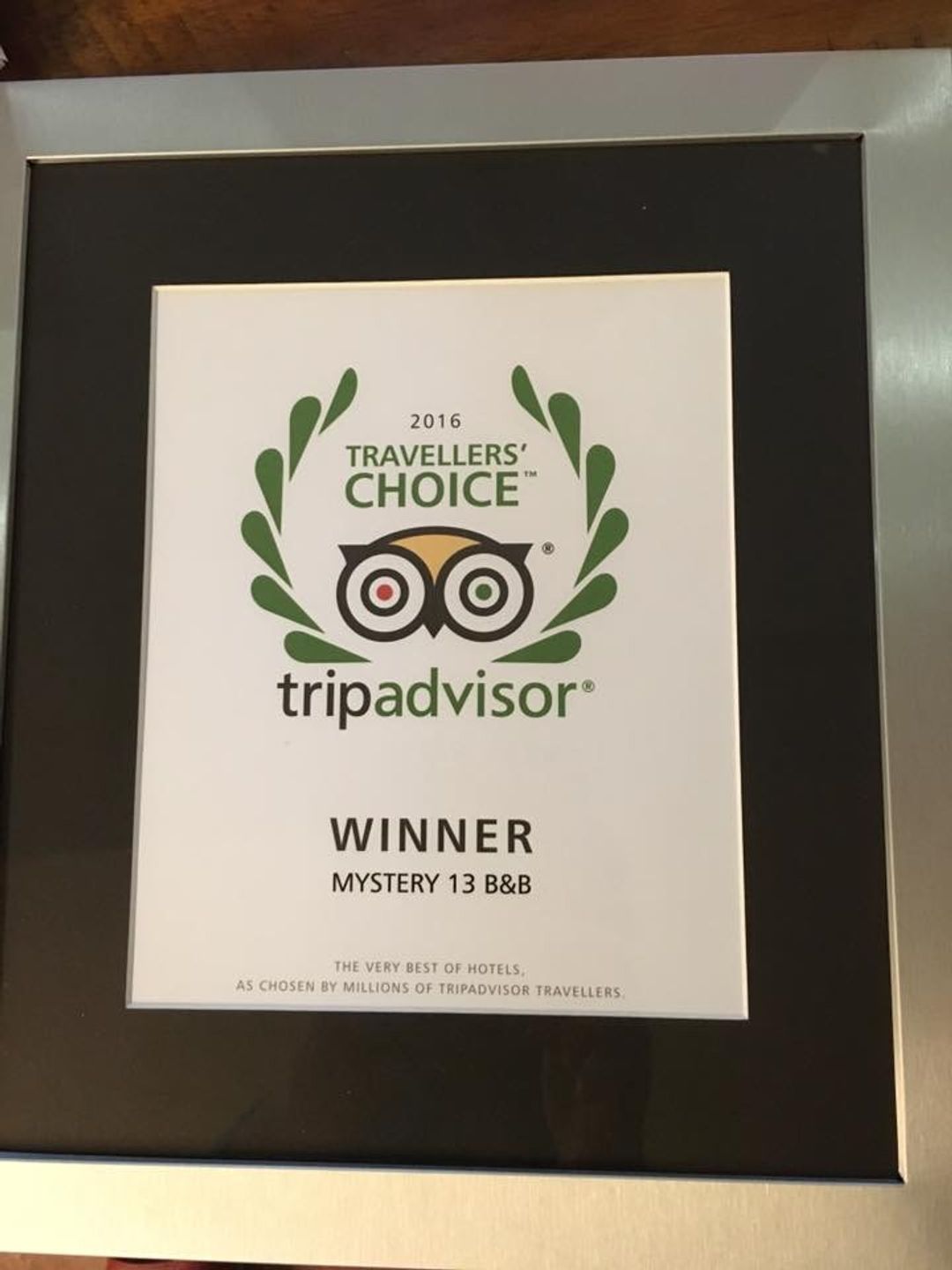 2016-Tripadvisor旅行者首選奬章