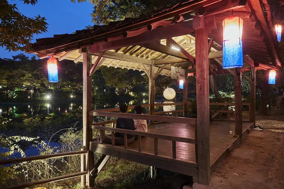 韓國民俗村夜景