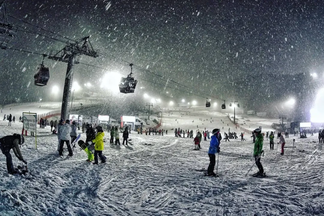 SONO VIVALDIPARK滑雪度假村 夜間滑雪