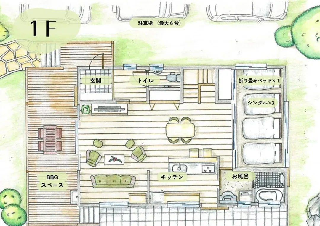【恐龙乐园推荐住宿】INORI RESORT 空风｜宠物OK/免费停车位/BBQ烧烤OK