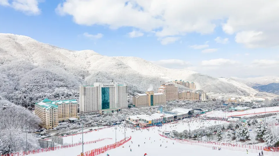 韓國滑雪自由行【首爾出發】洪川大明SONO滑雪度假村四天三夜｜贈冰雪樂園門票
