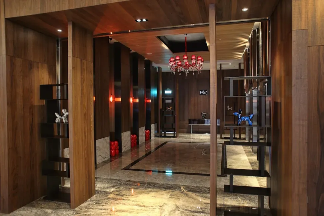 Interior entrance