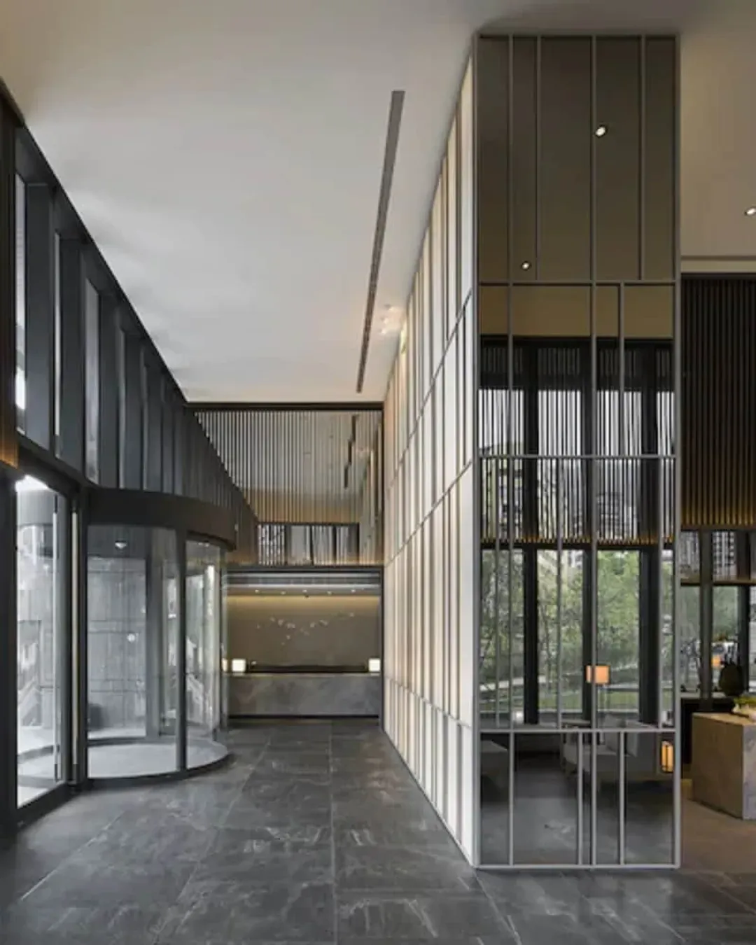 Interior entrance