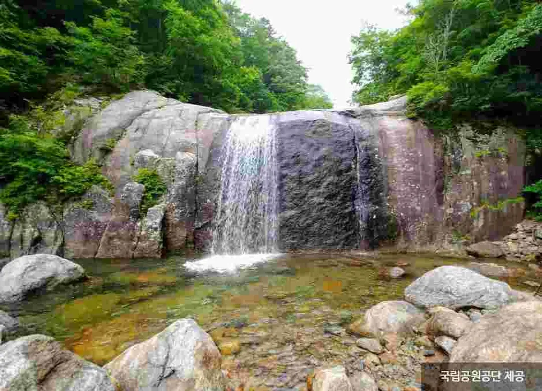 智異山國家公園溪谷景觀(圖片來源為韓國觀光公社)