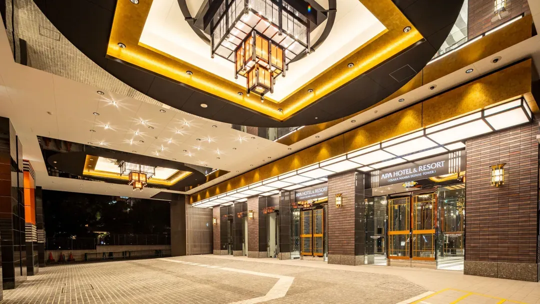 【全新设计，大阪必住推荐】大阪难波站前塔APA饭店＆度假村｜JR难波站步行1分/桑拿