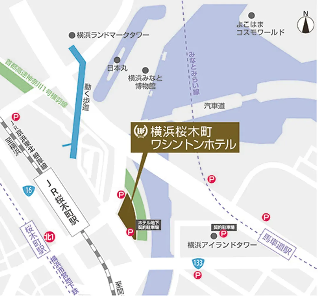 橫濱櫻木町華盛頓飯店|櫻木町站前/近橫濱空中纜車站/方便至橫濱紅磚倉庫-20