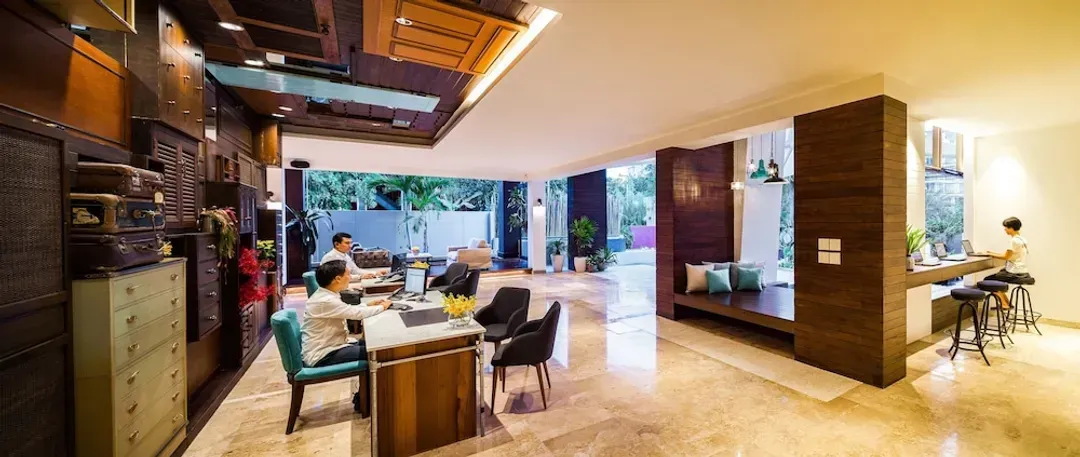 Lobby sitting area