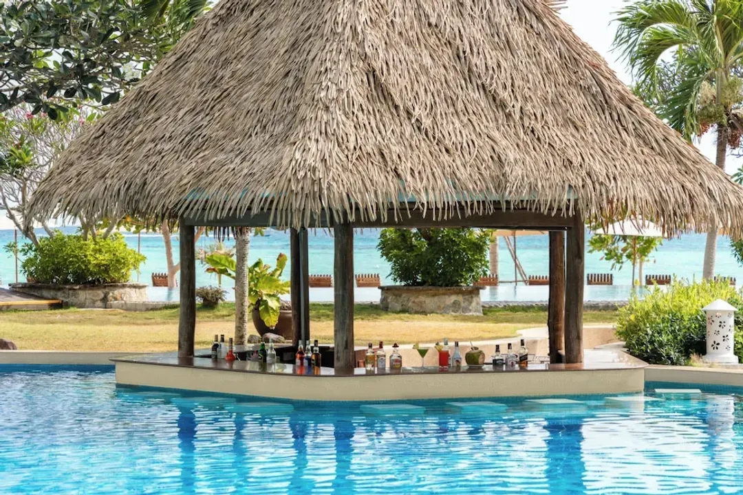 Swim-up bar