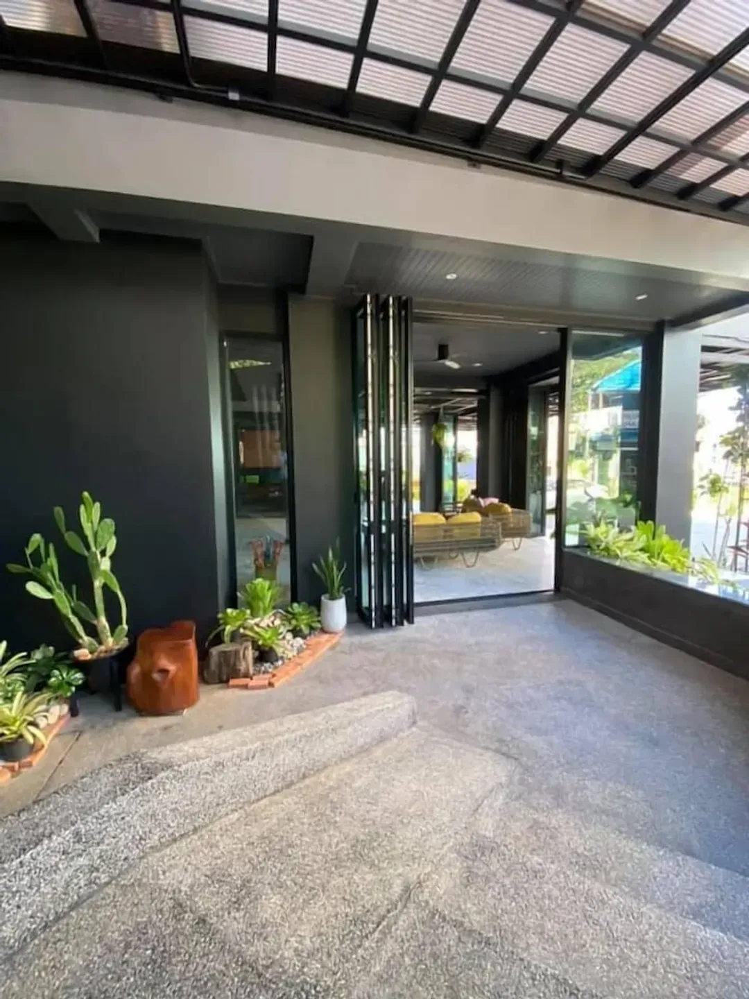 Interior entrance