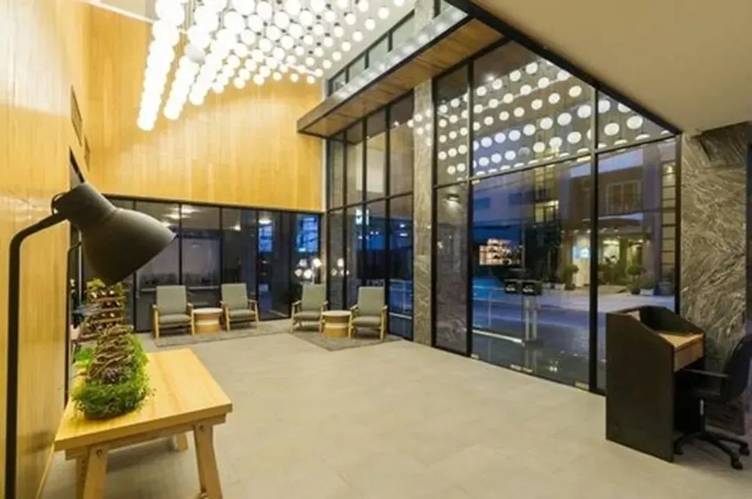 Interior entrance