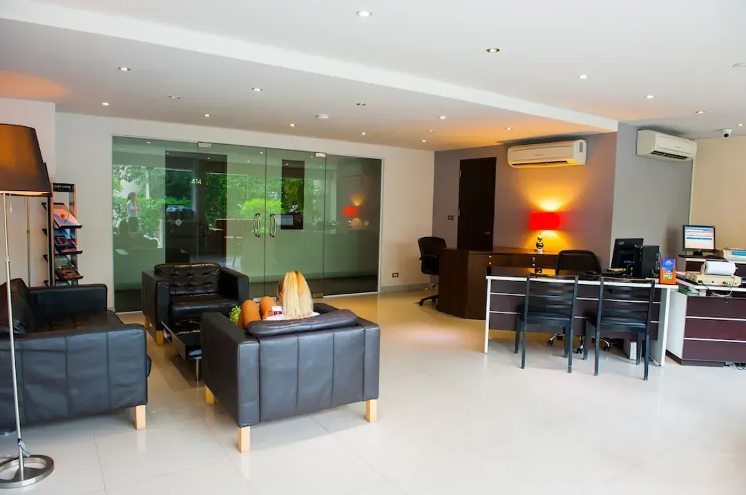 Lobby sitting area