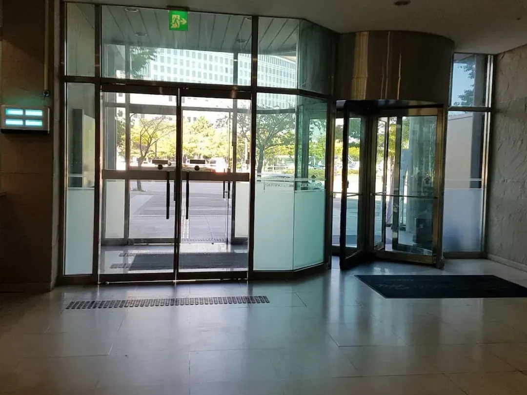 Interior entrance