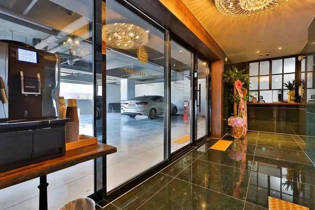 Interior entrance