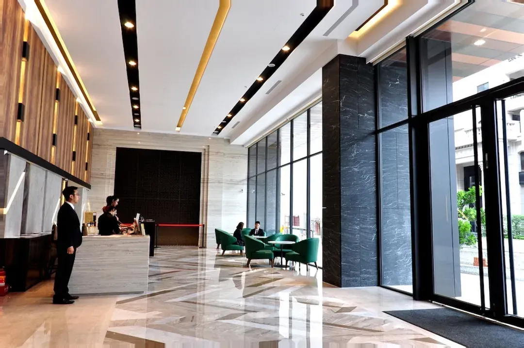 Interior entrance