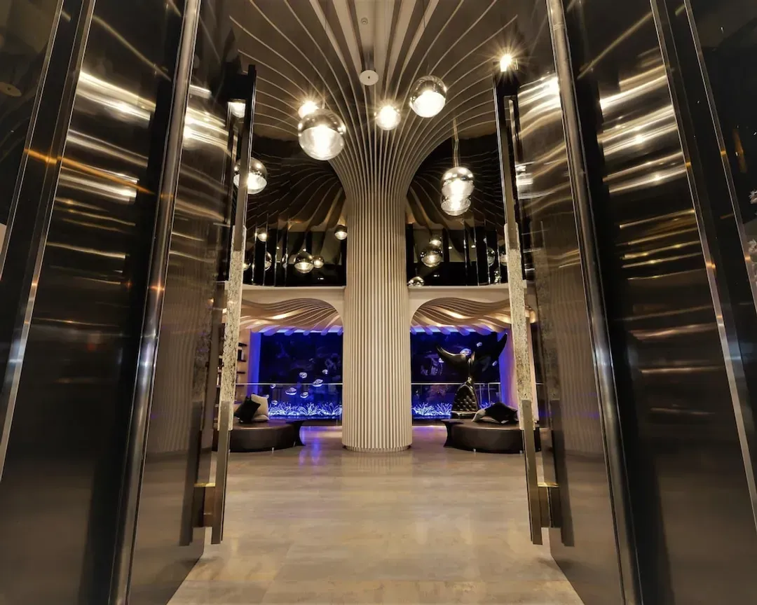 Interior entrance