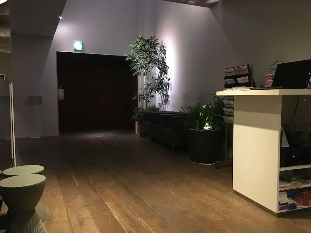 Interior entrance
