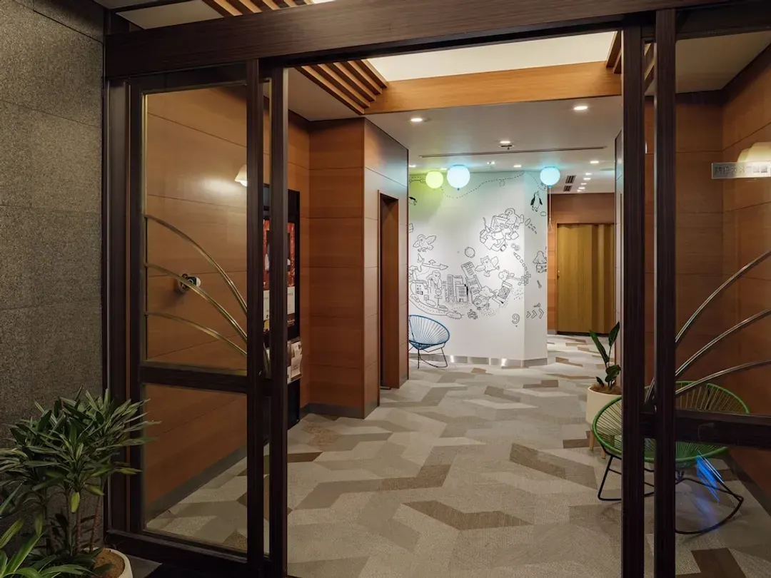 Interior entrance
