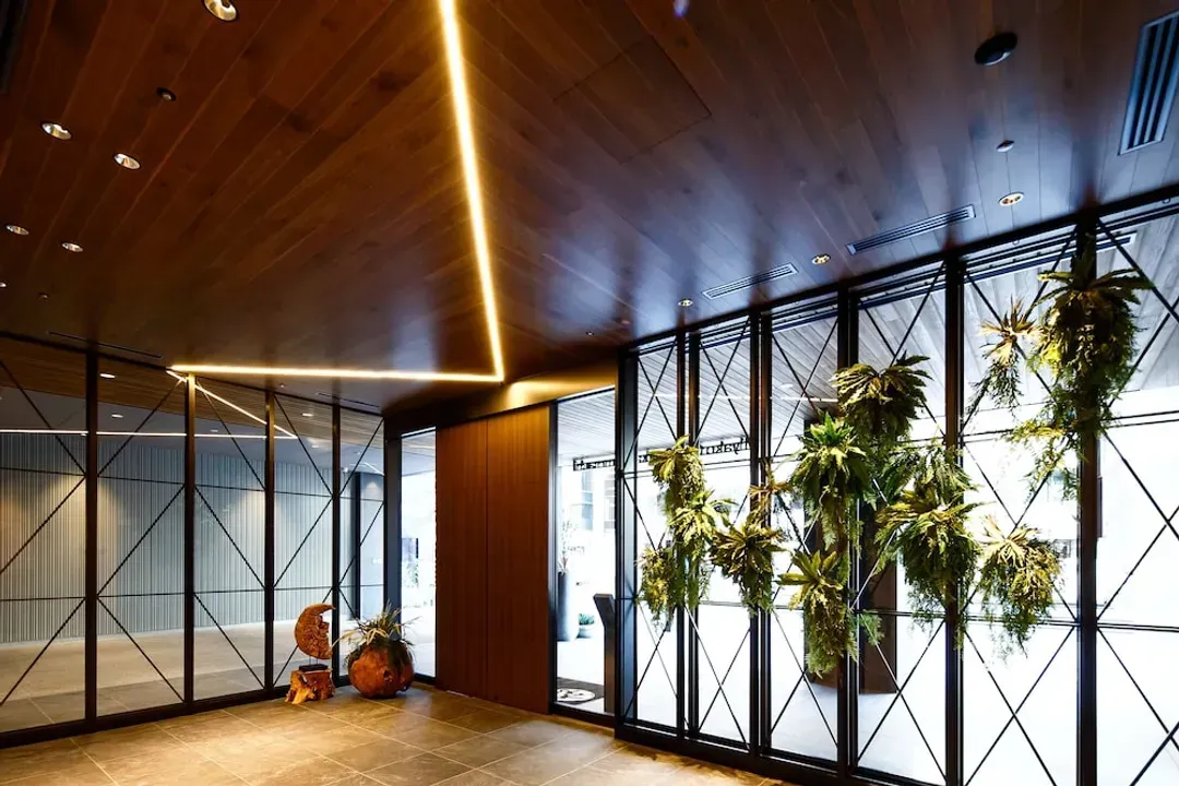 Interior entrance