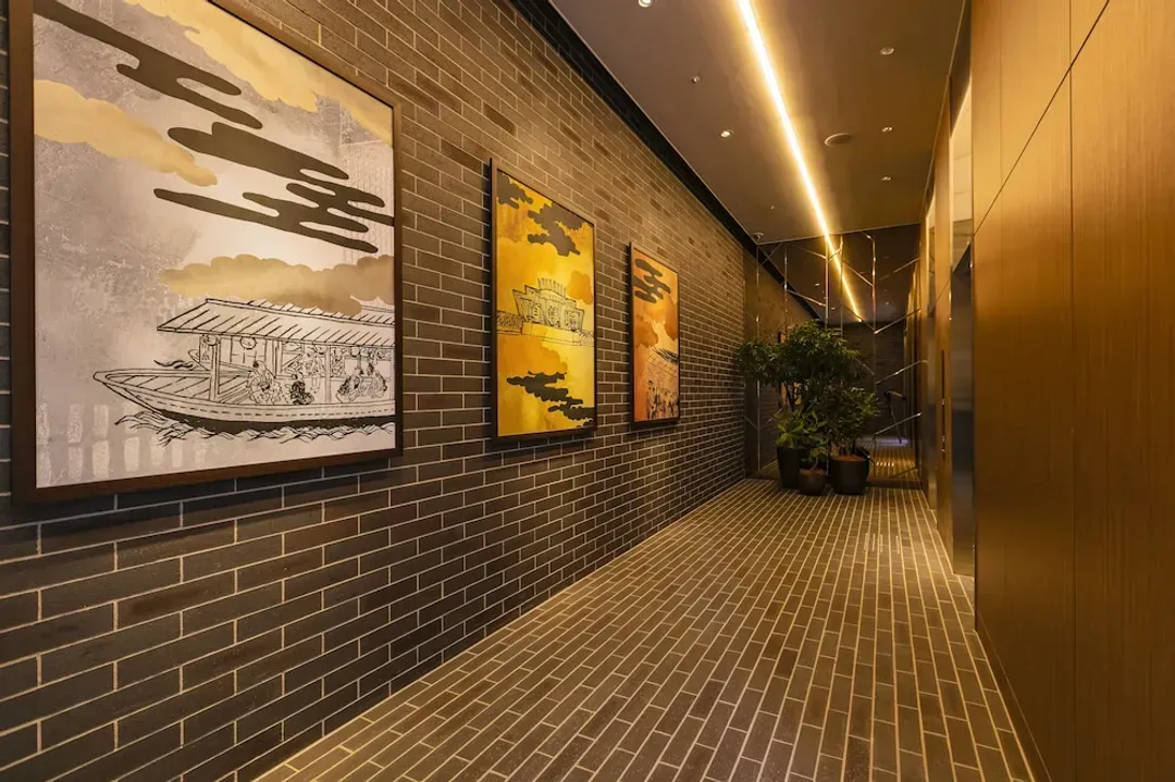 Interior entrance