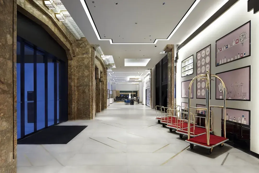 Interior entrance