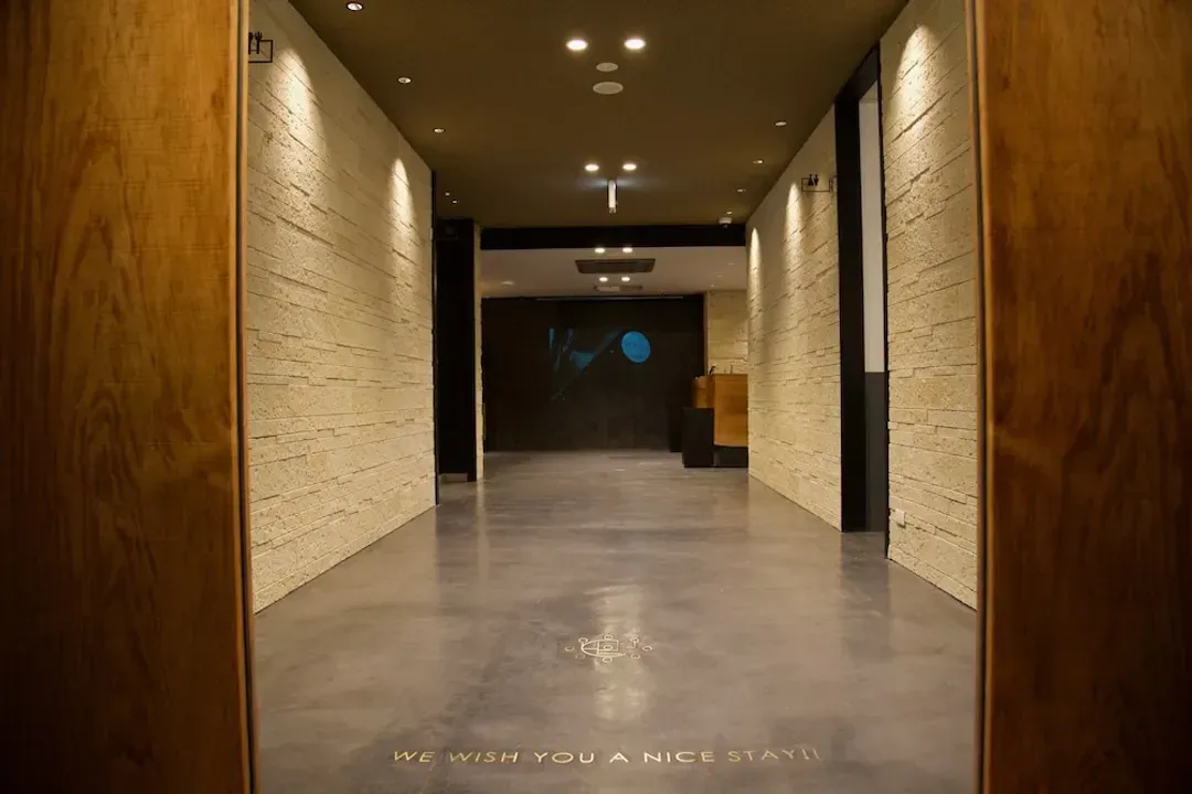 Interior entrance