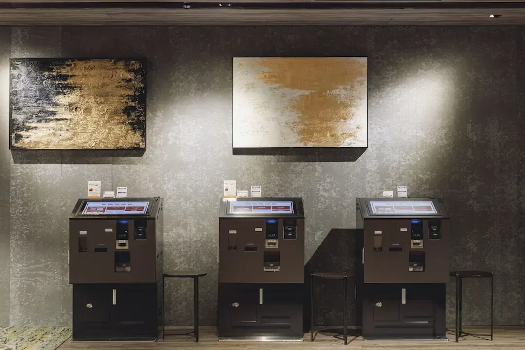 Check-in/check-out kiosk