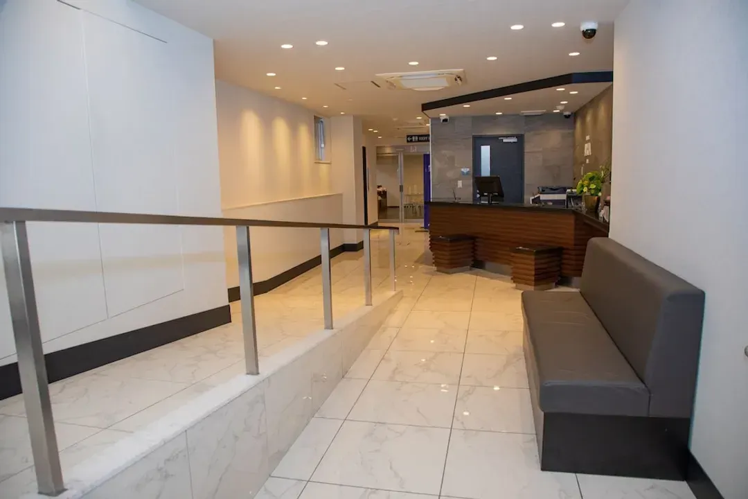 Interior entrance