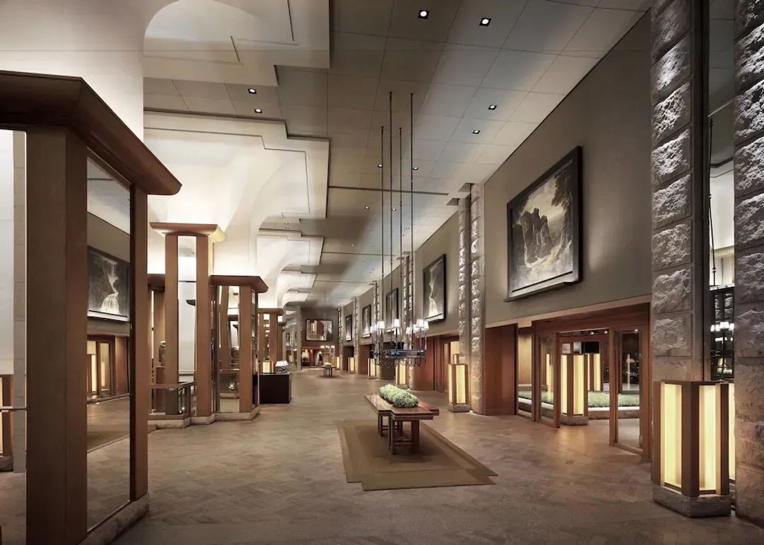 Interior entrance