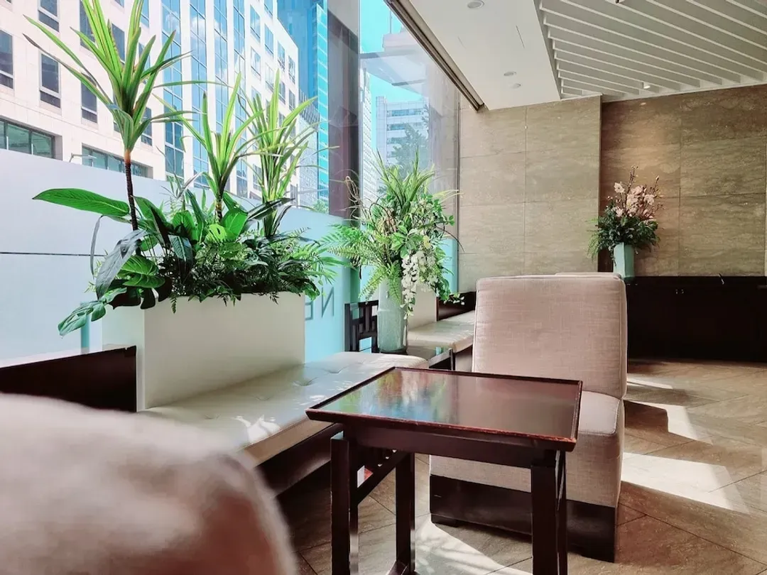 Lobby sitting area