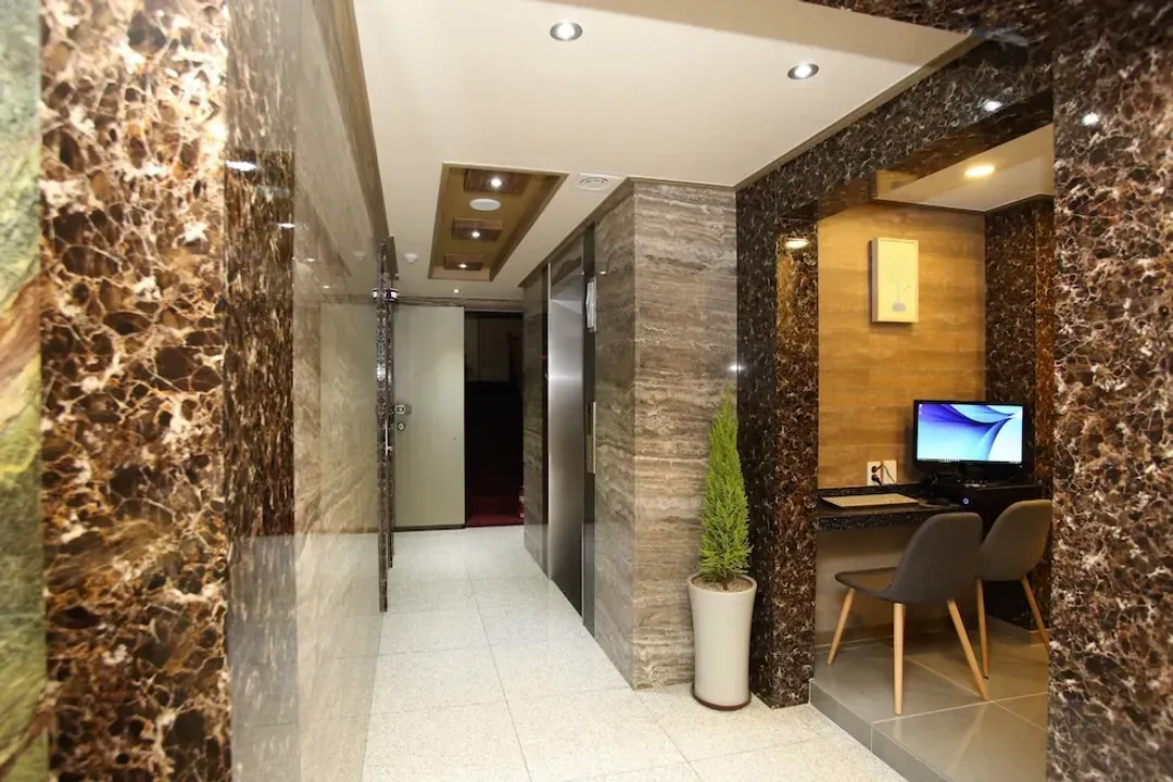 Interior entrance