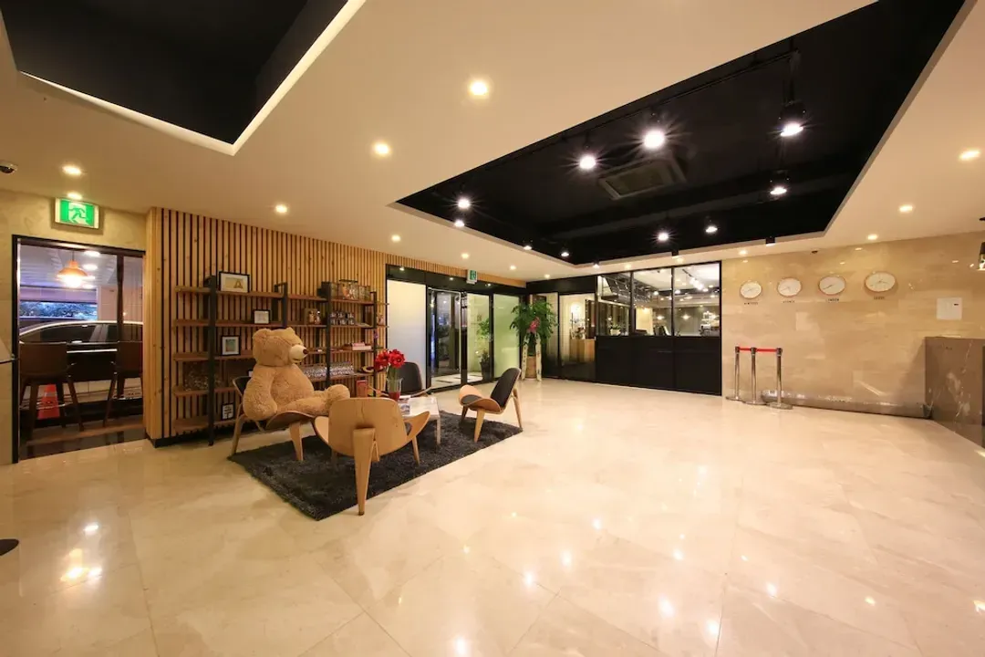 Interior entrance