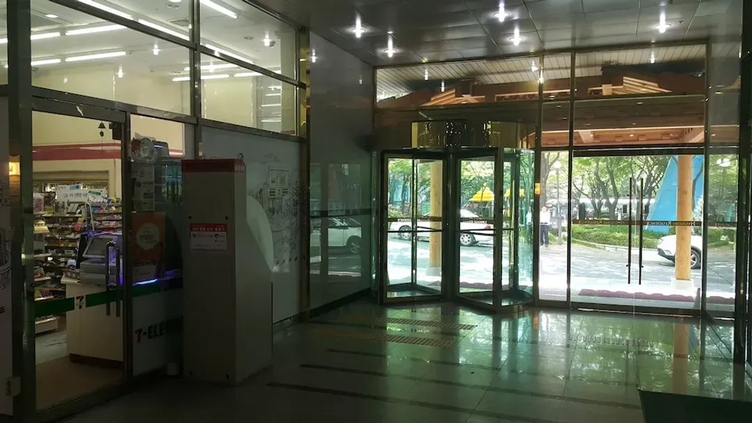 Interior entrance