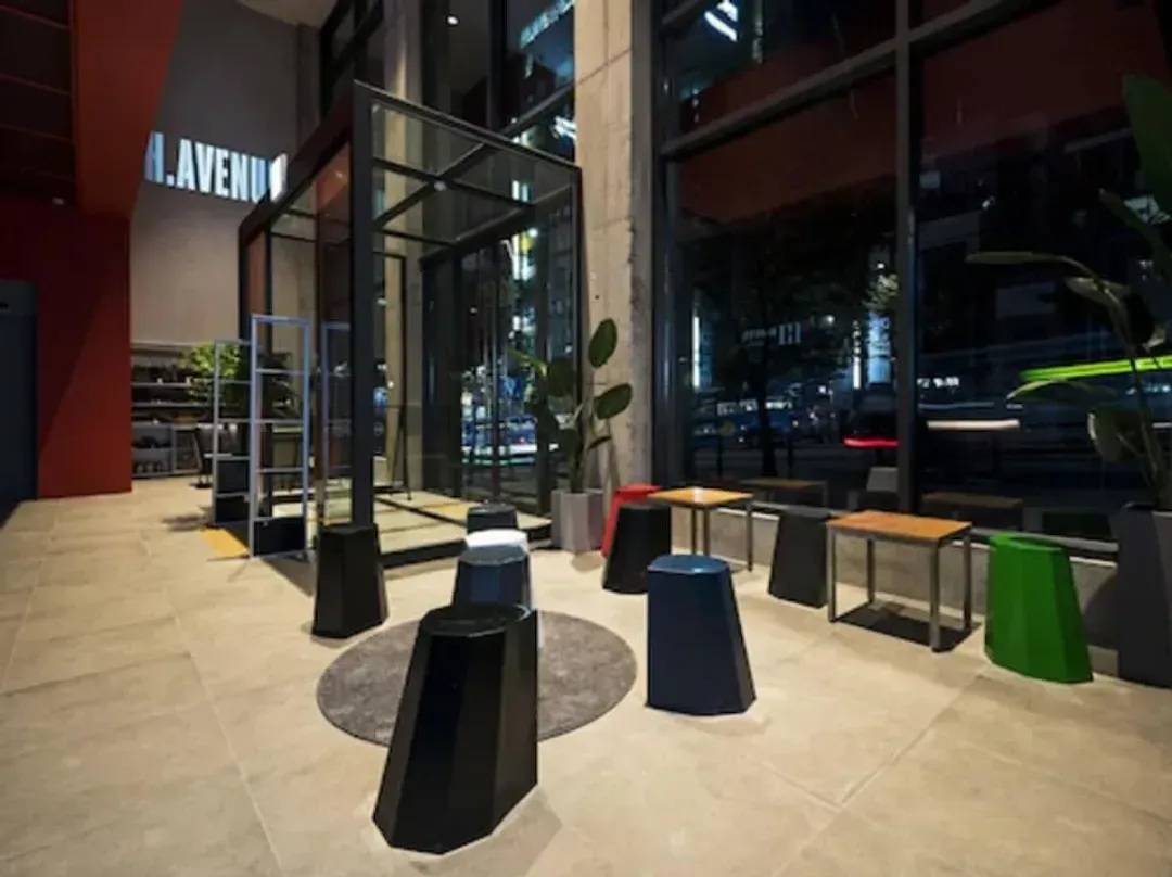 Interior entrance