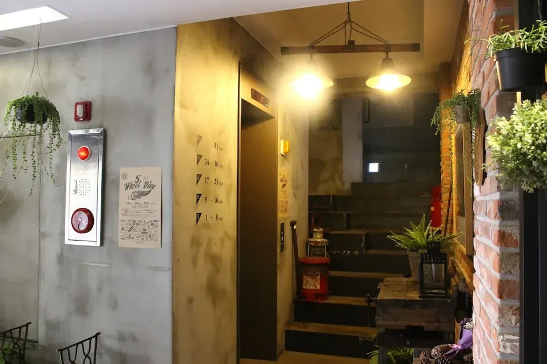 Interior entrance