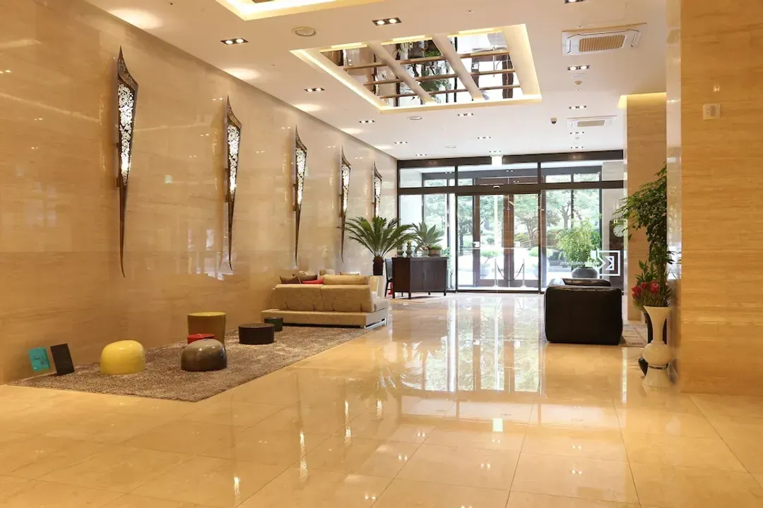 Interior entrance