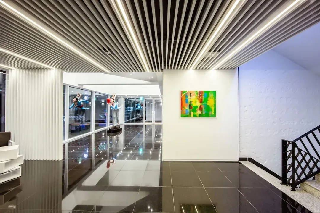 Interior entrance
