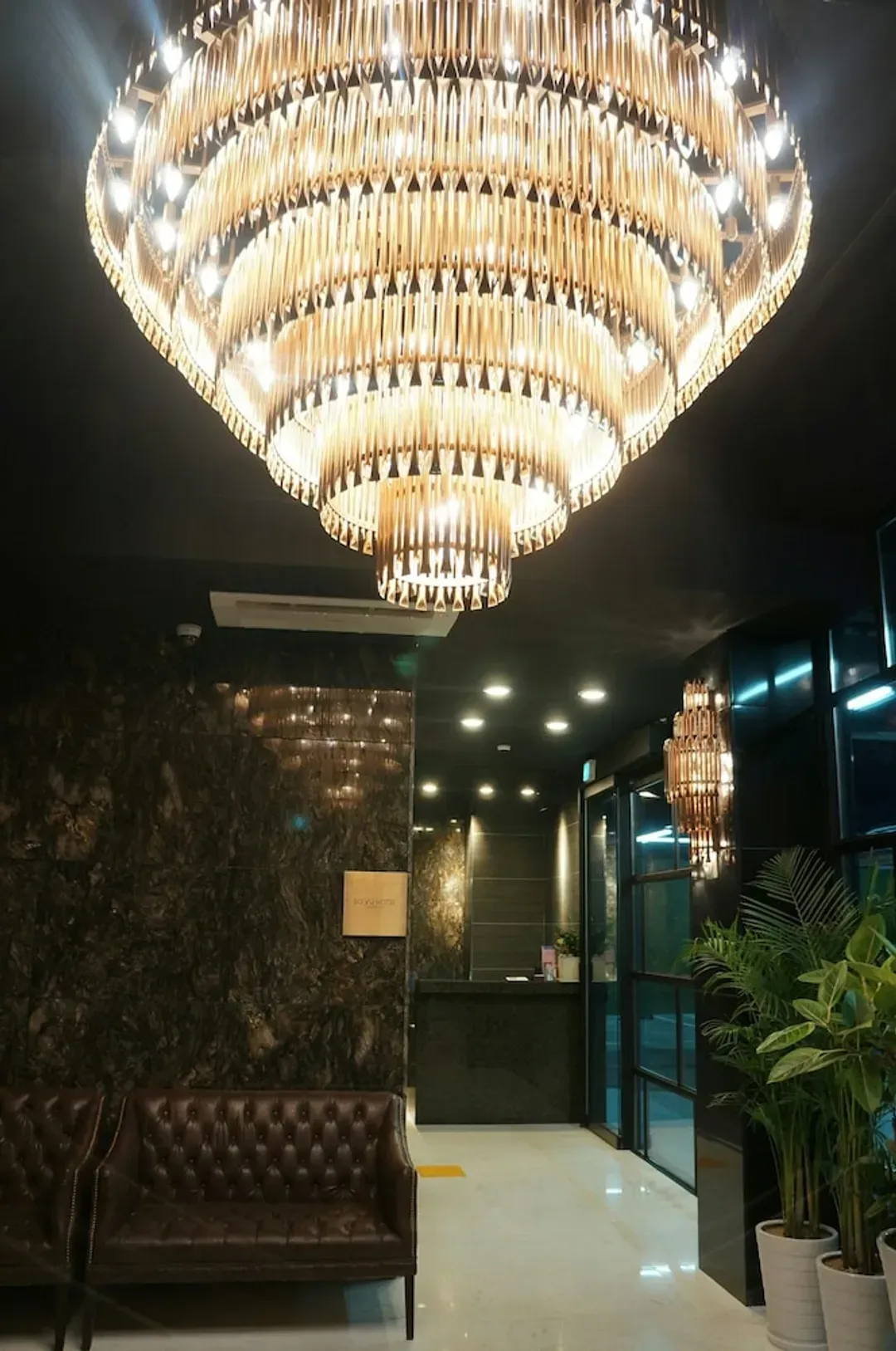 Interior entrance