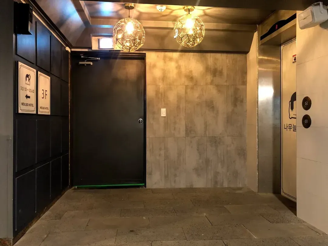 Interior entrance