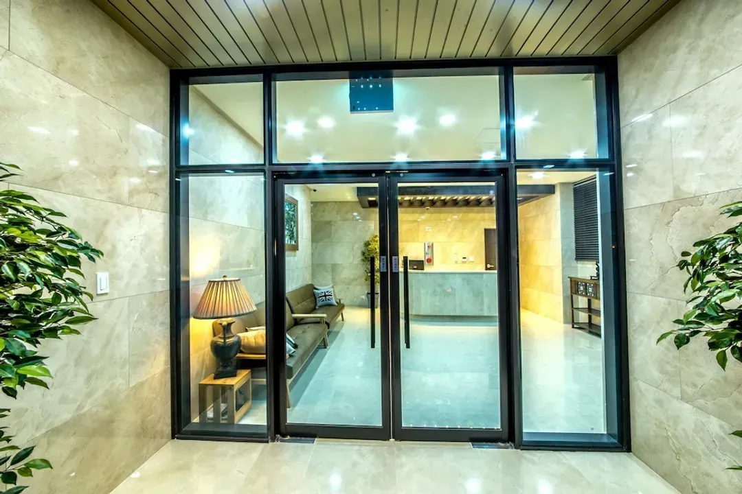 Interior entrance