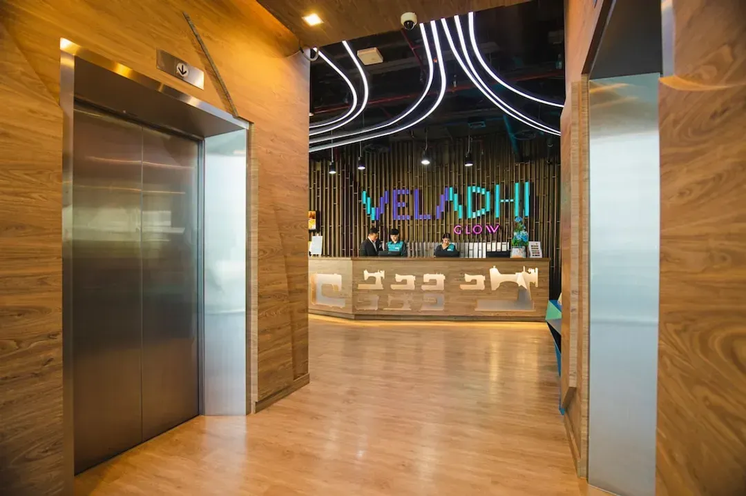 Interior entrance